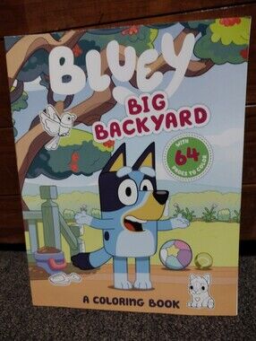 Bluey Big Backyard Coloring Book - Blue